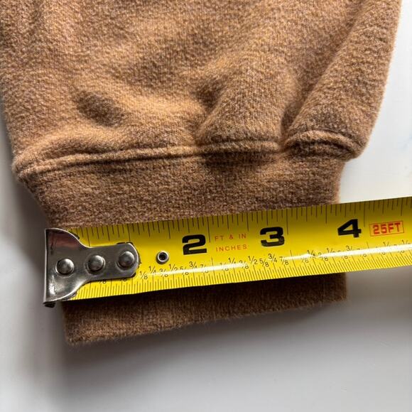 Carnoustie Men's L Pebble Beach Golf Links Tan Quarter Zip Pullover Soft - Picture 11 of 12